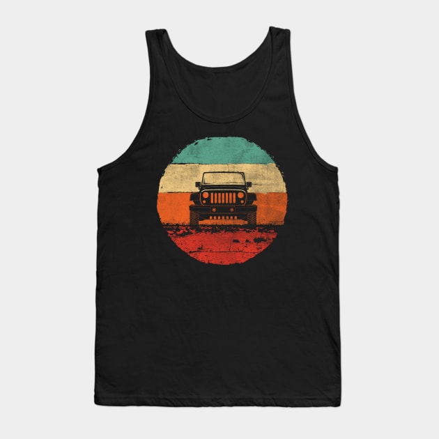 Off Road 4x4 Jeeps Gift Shirt for Men and Women Tank Top by Dailygrind